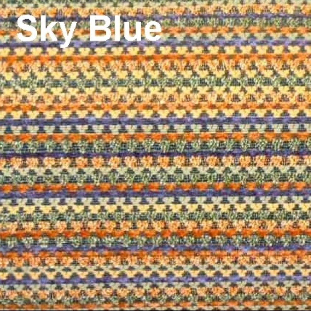 Maryland Bohemian Boho Chic Fabric in Sky Blue